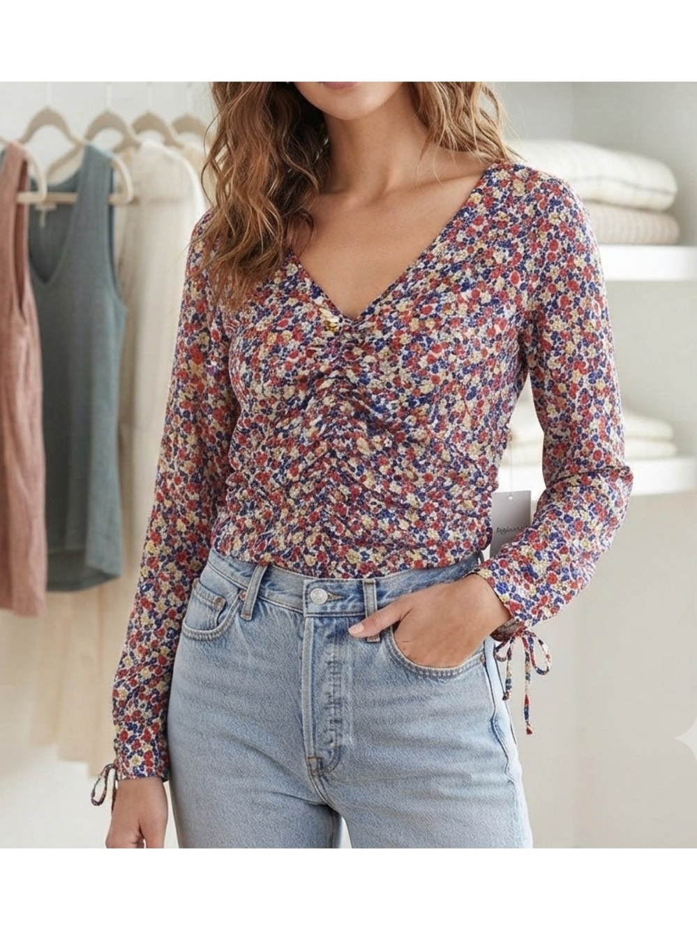 H&M Multicolor Summer Floral Blouse